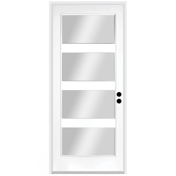 Trimlite Exterior Single Door, Left Hand/Inswing, 1.75 Thick, Fiberglass 2868LHISPSF20F4LC491615M